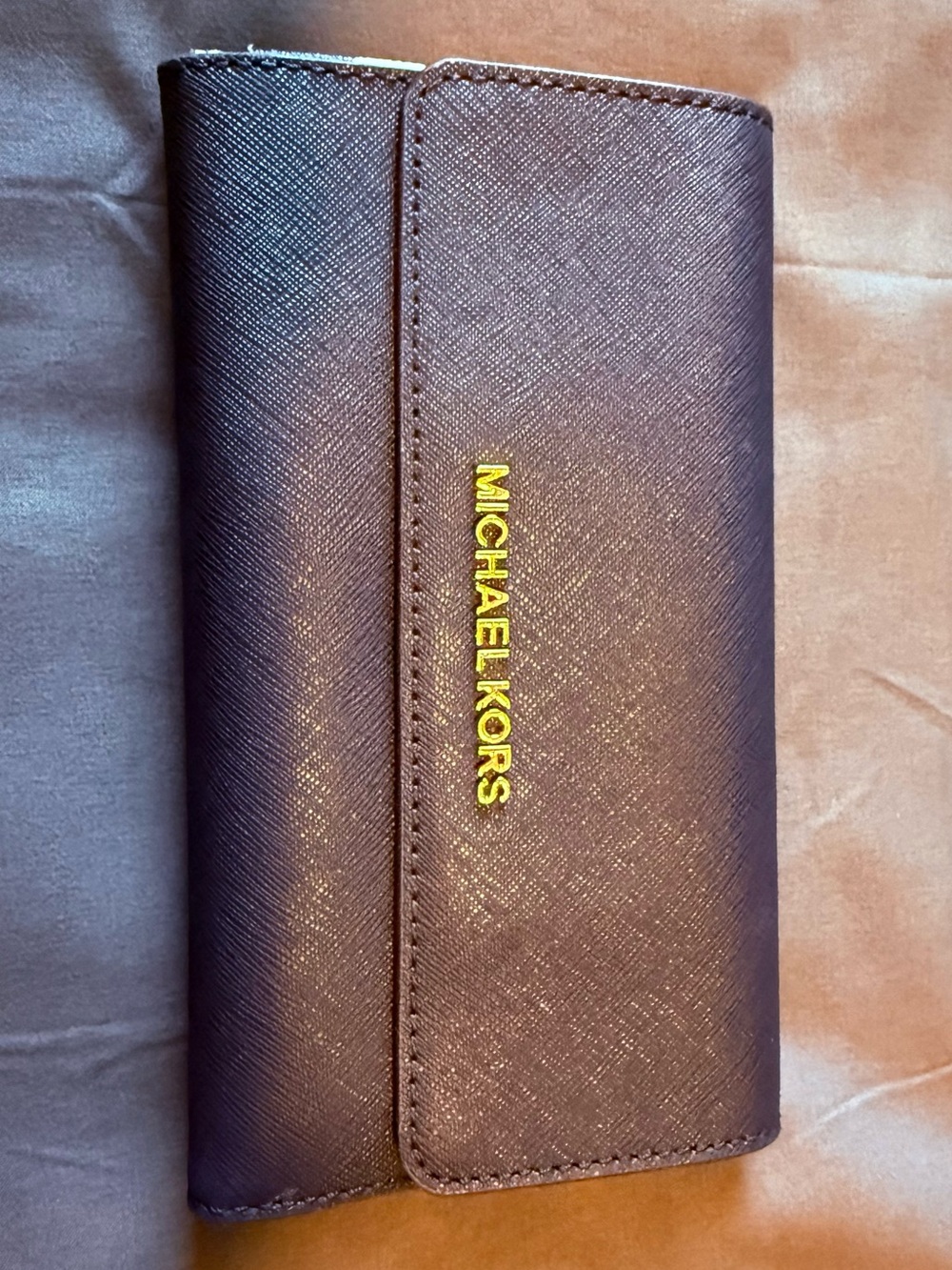 Michael Kors Navy Blue & White Floral Wallet